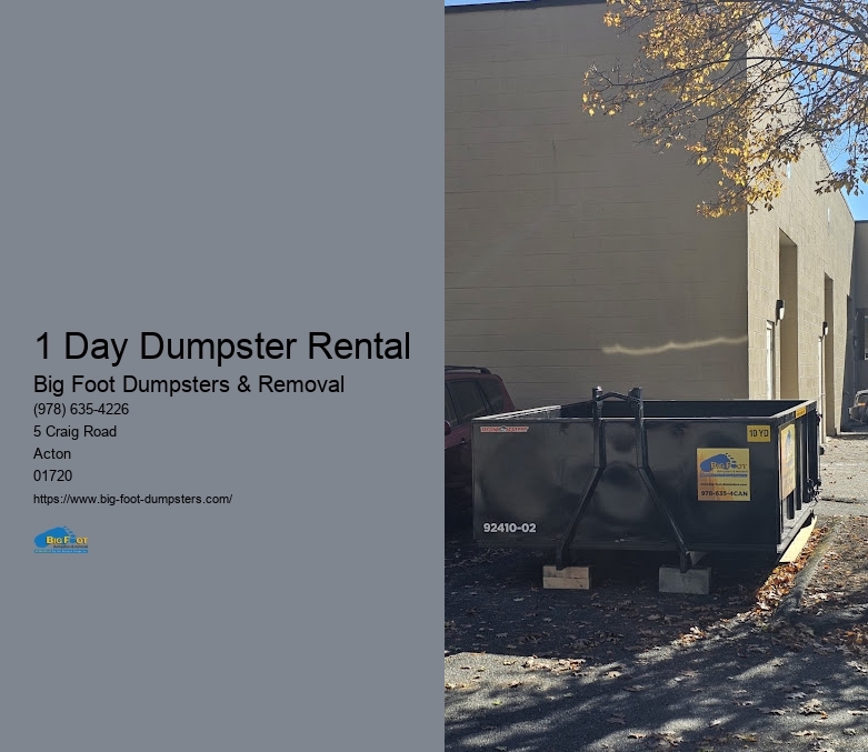 driveway dumpster rental