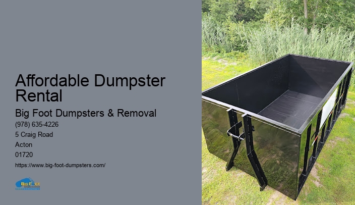 affordable roll off dumpster