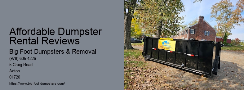 monthly dumpster rental cost