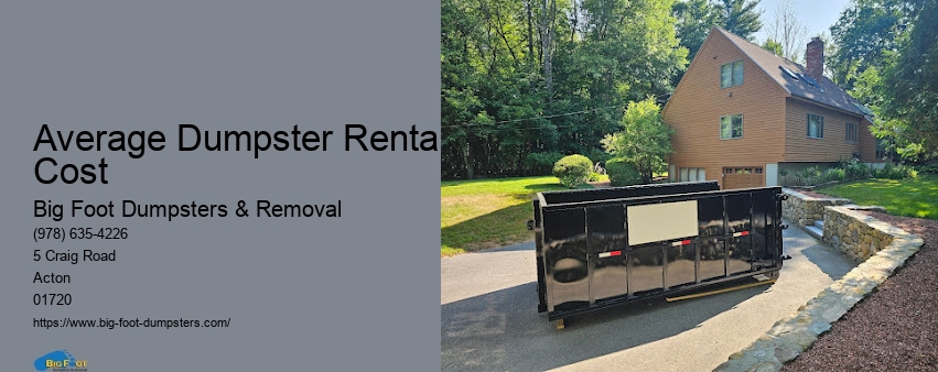 yard waste dumpster rental cost near me