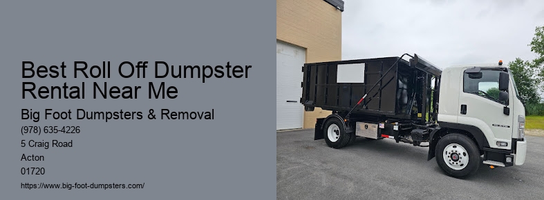 roll off dumpster rental prices