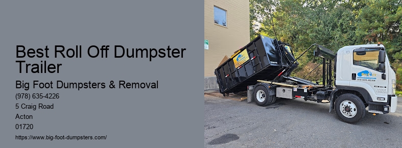 trailer dumpster rental