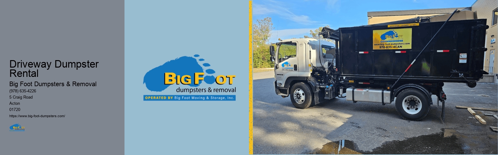 Driveway Dumpster Rental