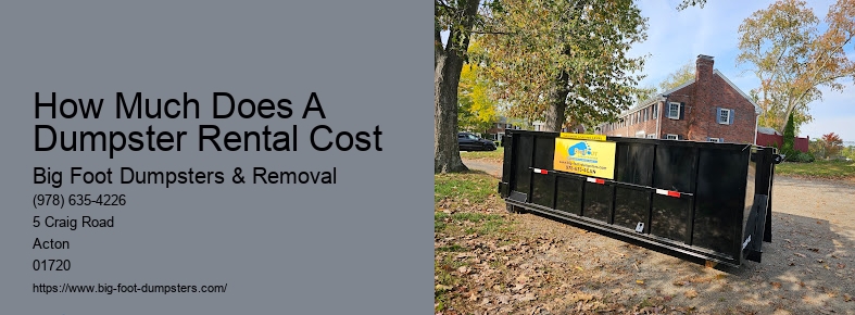 average dumpster rental cost