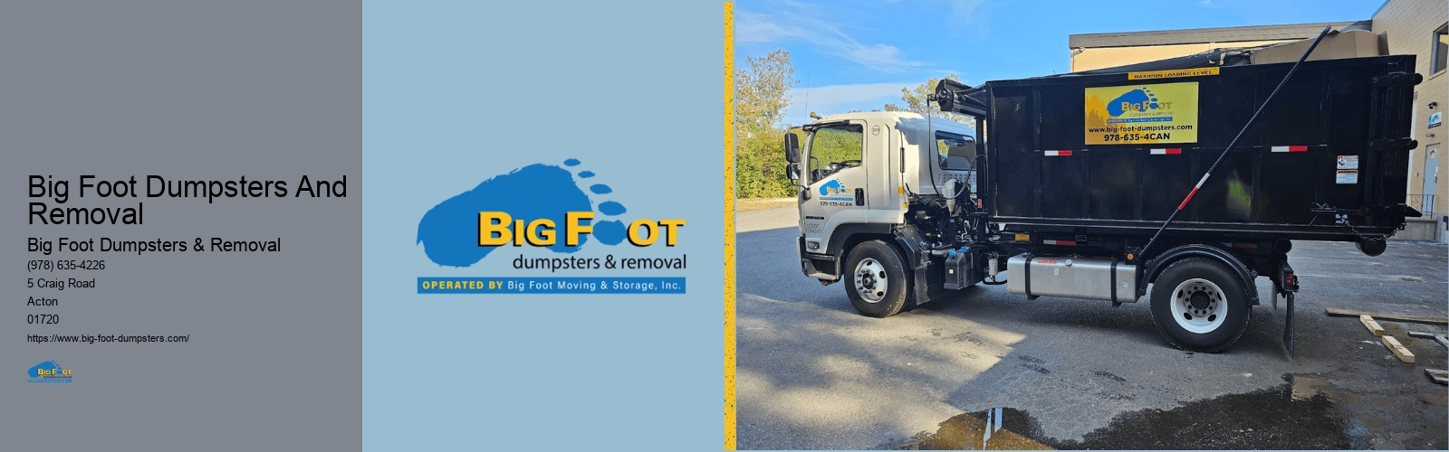 Big Foot Dumpsters And Removal