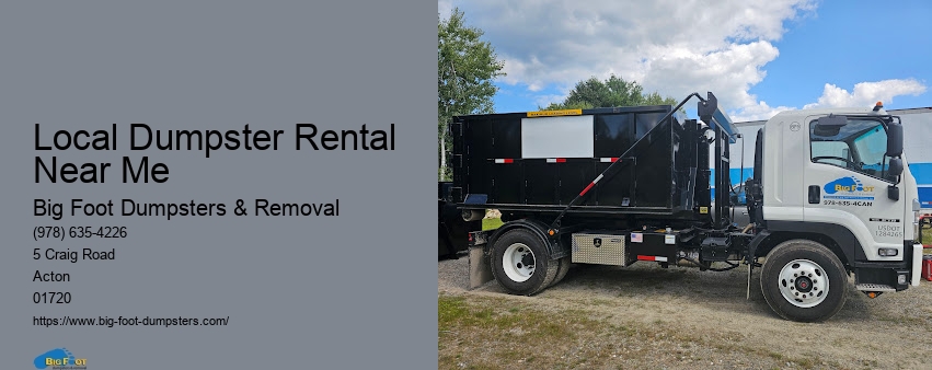 dumpster rental cost near me