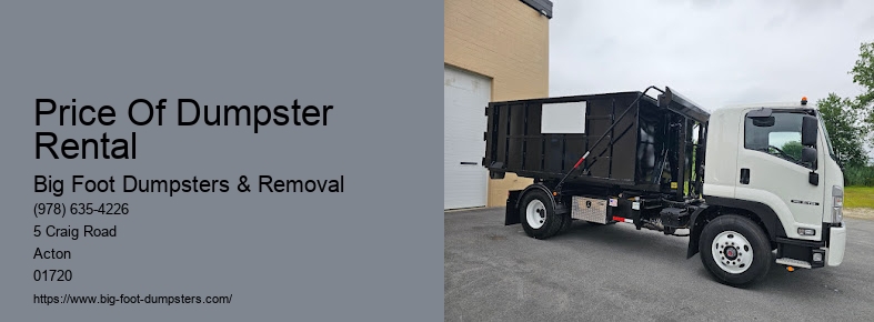 construction dumpster rental cost