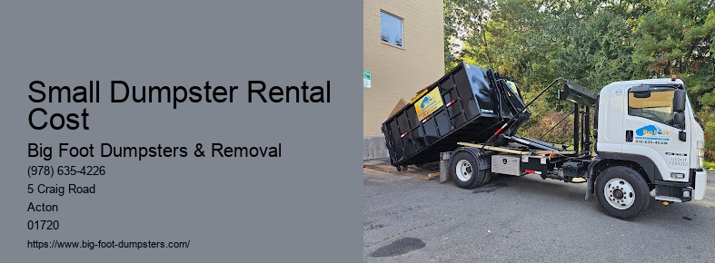 how much does a dumpster rental cost