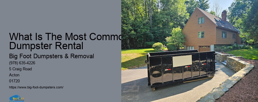 what can you put in a dumpster rental